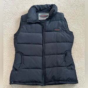 GUESS Ultra Fill Down Puffer Vest
Black Full Zip Pockets 
Women’s Small